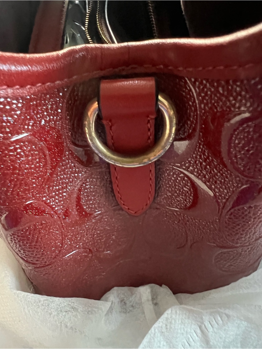 Coach Margot Carryall In Signature Embossed Leather With Matching Wallet - Picture 14 of 15